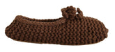 Dolce & Gabbana Brown Slip On Ballerina Flats Wool Knit Shoes -   -  Dolce & Gabbana.